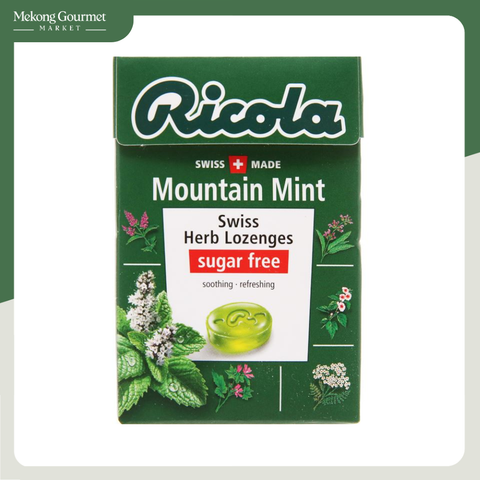 Kẹo thảo mộc bạc hà Mountain Mint không đường Ricola 40g