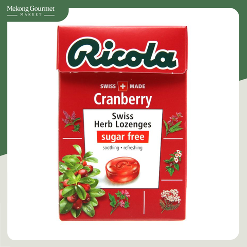 Kẹo Thảo Mộc Trái Cây Cranberry Không Đường Ricola 40g