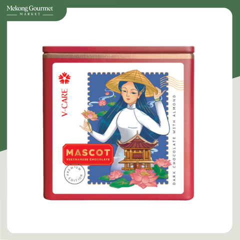 Chocolate đắng nhân hạnh nhân nguyên hạt Mascot 110g