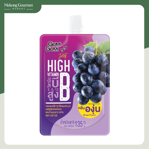 Nước thạch jelly Vitamin B vị nho Gumi Gumi 135g