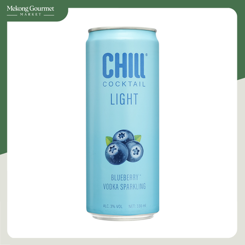 Nước trái cây lên men Chill Light Việt Quất & Vodka Cocktail 3% 330ml