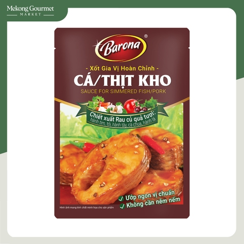 Nước xốt hoàn chỉnh gia vị cá/thịt kho Barona 80g