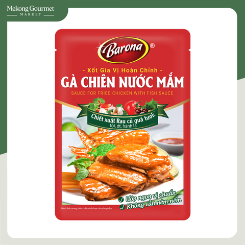 Nước xốt gia vị hoàn chỉnh gà chiên nước mắm Barona 80g