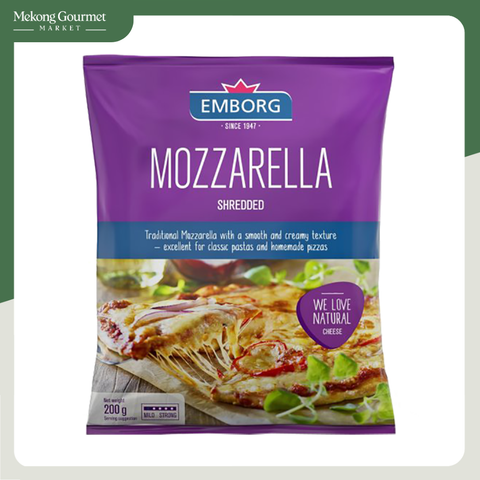 Phô mai bào Mozzarella Emborg 200g