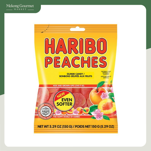 Kẹo dẻo Peaches Haribo 80g