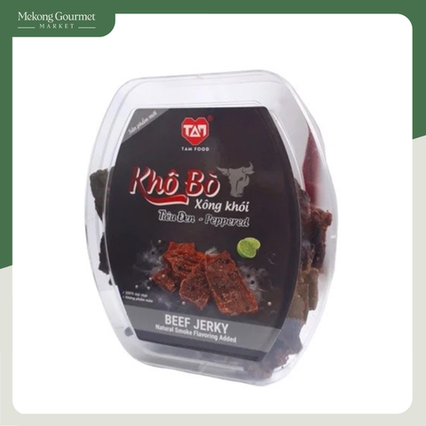 Khô bò xông khói tiêu đen Tam Food 100g