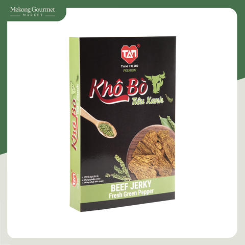 Khô bò Premium Tiêu Xanh Tam Food 250g