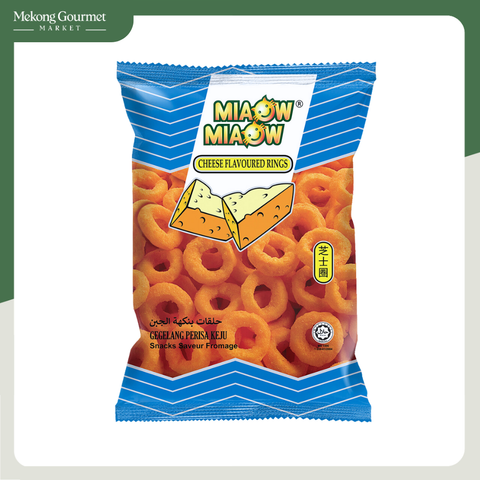 Snack Cheese Rings Miaow 60g