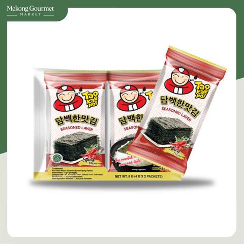 Snack rong biển vị cay Taokaenoi Seasoned Laver 4gx2gói