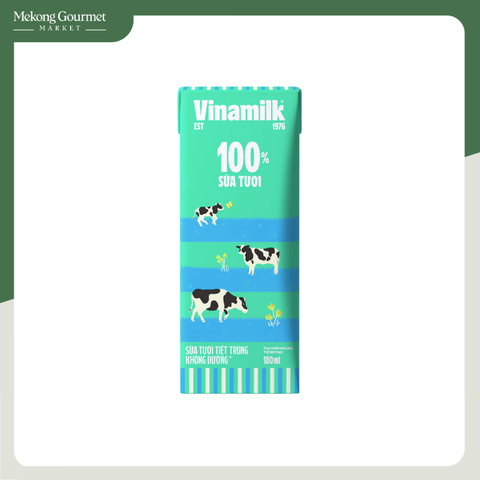 Sữa tươi tiệt trùng không đường Vinamilk 180ml