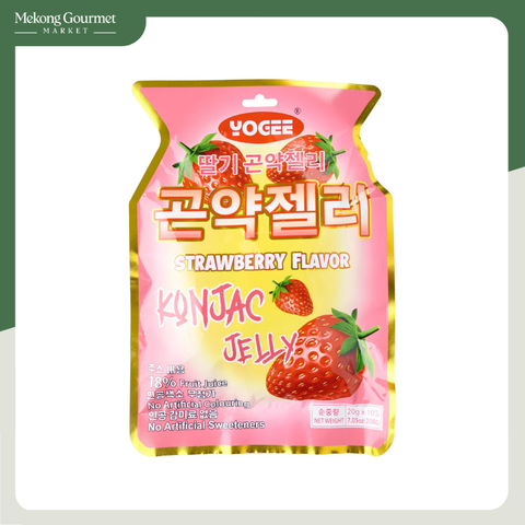 Thạch Konjac Hương Vị Dâu Yogee 200g