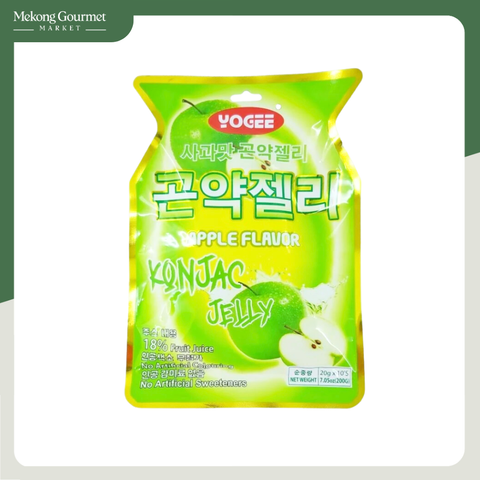 Thạch Konjac Hương Vị Táo Yogee 200g