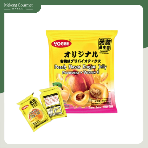 Thạch Konjac Probiotic Hương Vị Đào Yogee 120g