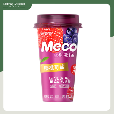 Trà hoa quả Meco vị Anh đào, dâu, việt quất 400ml