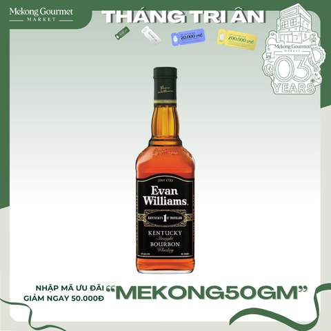 Rượu Whisky Evans Williams Kentucky Straight Bourbon 750ML