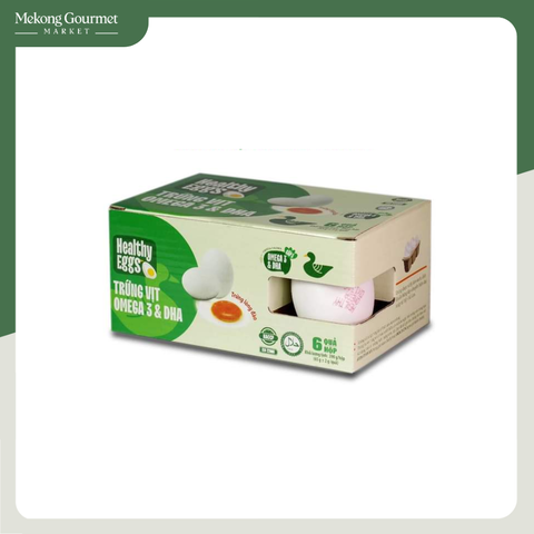 Trứng vịt Omega 3 và DHA Healthy Eggs Vfood (6 quả)