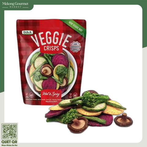 Rau củ sấy giòn vị cay DJ&A 90g