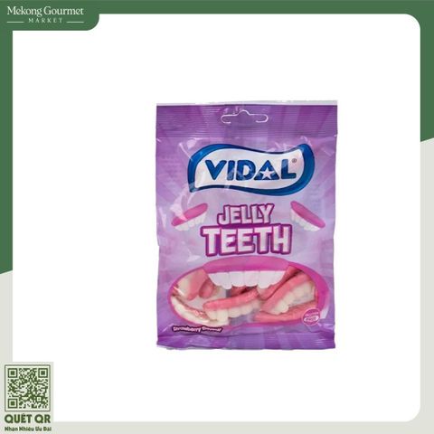Kẹo dẻo hình hàm răng Vidal 80g