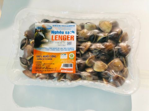 Nghêu sạch Lenger nâu 1.2 kg