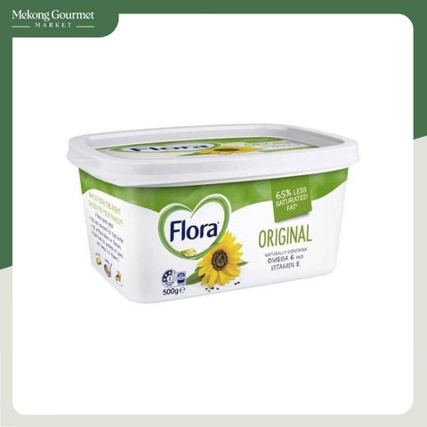 Bơ lạt thực vật Flora 500g