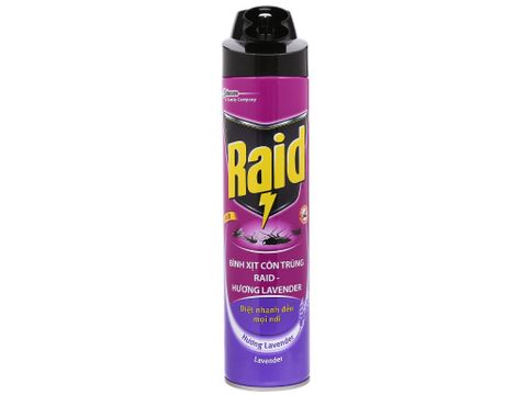 Bình xịt côn trùng khử mùi RAID hương Lavender 600ML