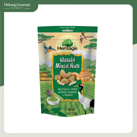 Hỗn Hợp Hạt Khô Tẩm Wasabi Heritage 130g