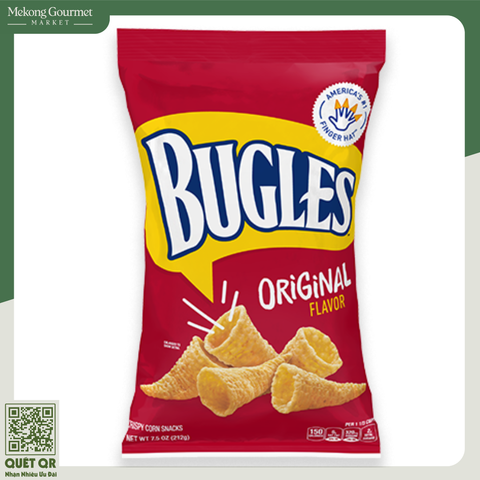 Bánh Snack Bắp Giòn Vị Truyền Thống Bugles 212g