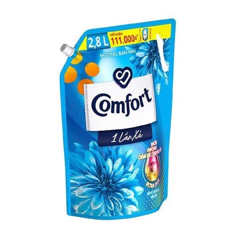 Nước xả vải Comfort một lần xả hương ban mai 2,8L