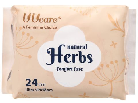 Băng Vệ Sinh Thảo Dược Uucare ban ngày 24cm (12M)