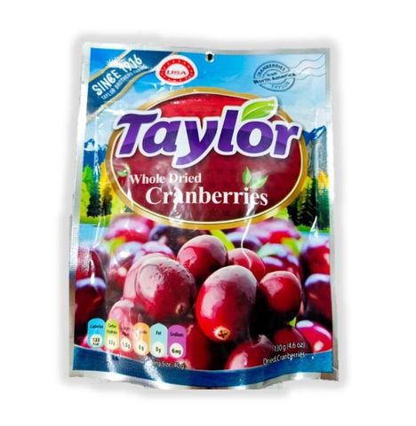 Trái Nam Việt Quất Khô Tự Nhiên Taylor 130g