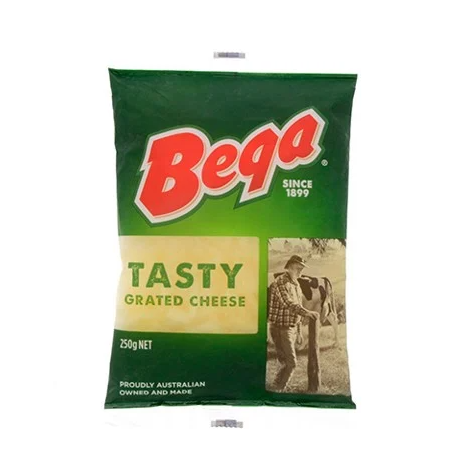 Phô mai Tasty Shredded Cheddar Bega 250g