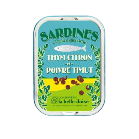 Cá Mòi Ngâm Xạ Hương Chanh Và Tiêu Timut La Belle Iloise 115g