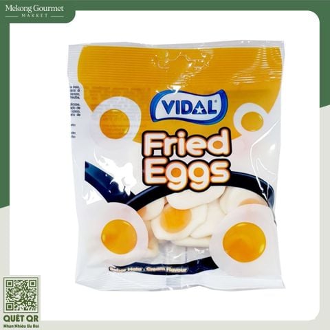 Kẹo Dẻo Hình Trứng Chiên Vidal 80G