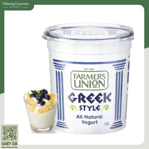 Sữa chua tươi nguyên chất Greek Farmers Union 500g