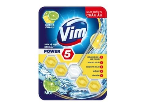 Viên treo bồn cầu Chanh Vim 55g