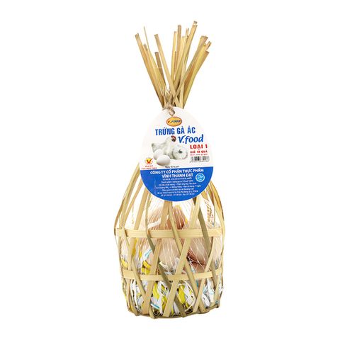 Trứng gà ác Vfood (10 quả/giỏ)