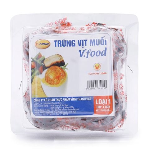 Trứng vịt muối Vfood (4 quả/hộp)
