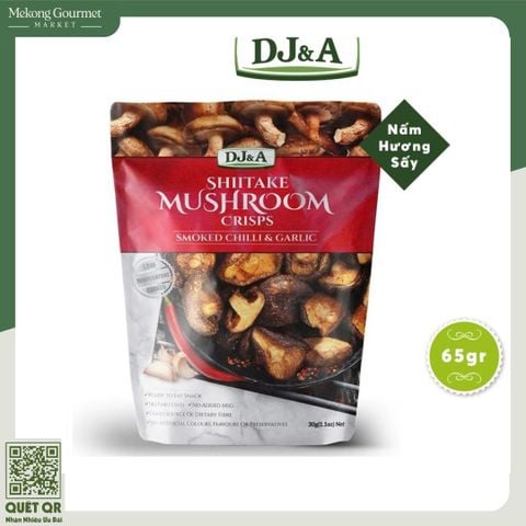 Nấm hương sấy giòn tỏi ớt DJ&A 65g