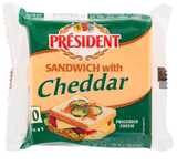 Phô mai Sandwich with Cheddar hiệu President 200g