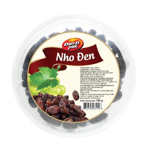 Nho Đen khô nhập khẩu Chile D Pak 150gr