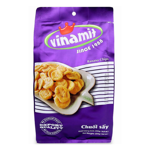 Chuối sấy giòn truyền thống Vinamit 250g