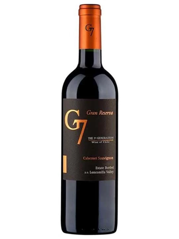 Rượu Vang Đỏ Chile G7 Gran Cabernet Sauvignon 13,5% 750ml