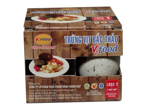 Trứng vịt bách thảo Vfood (4 quả/hộp)