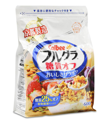 Ngũ cốc trái cây ít đường Calbee 600gr