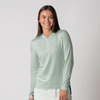Áo len nữ có khóa kéo JOOLA - Women's Quarter Zip Pullover - Hushed Mint (Xanh Mint)