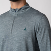 Áo len nam có khóa kéo JOOLA - Men's Quarter Zip Pullover - Club Green HEATHER 