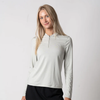 Áo len nữ có khóa kéo JOOLA - Women's Quarter Zip Pullover - Gravity Gray HEATHER