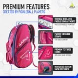  Túi JOOLA Tour Elite Bag - Hồng/Xanh 
