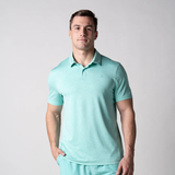  Áo thun Polo nam JOOLA - Men's Club Polo - Tropic Tide Heather 