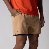  Quần Short nam 2 in 1 JOOLA - Men's Woven 2-in-1 Shorts - Latte 